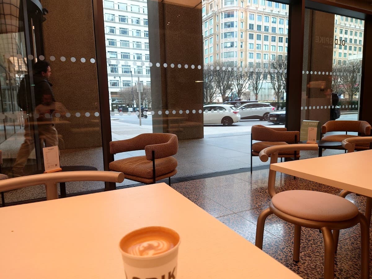 Old Spike Cabot Square - specialty coffee shop in Canary Wharf Estate