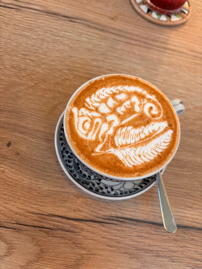 Coffee at anmi cafe, specialty coffee shop in Prague