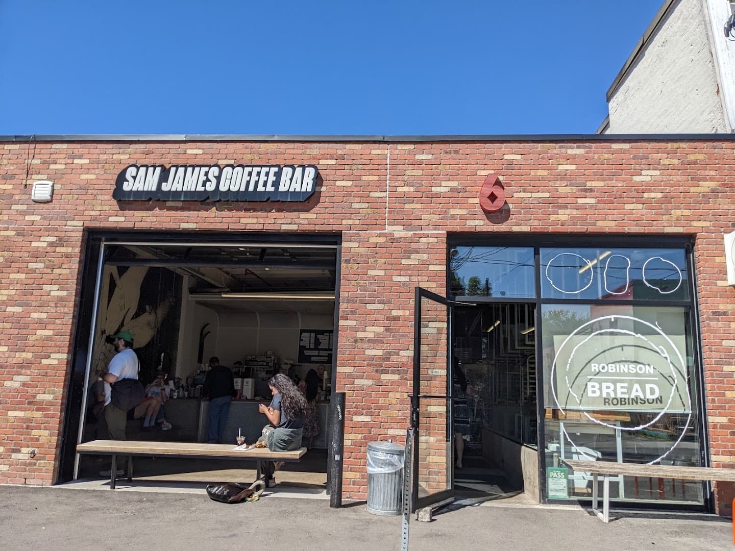 Storefront of SAM JAMES COFFEE BAR - BROCK, specialty coffee shop in Toronto