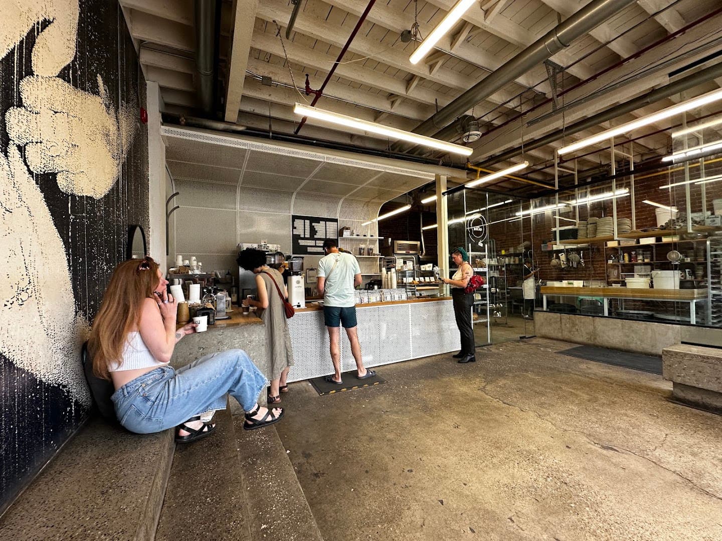 Interior of SAM JAMES COFFEE BAR - BROCK, specialty coffee shop in Toronto