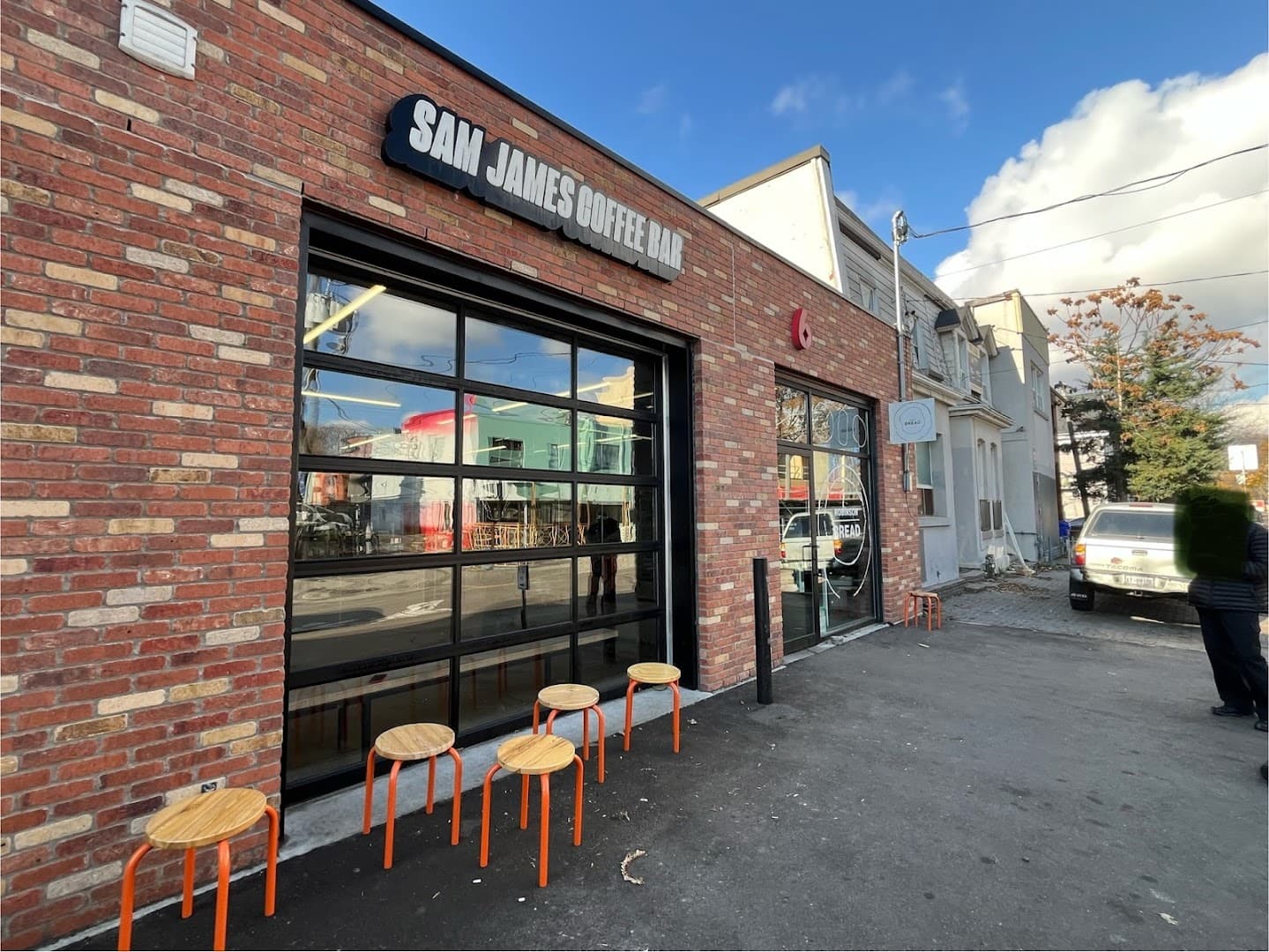 Storefront of SAM JAMES COFFEE BAR - BROCK, specialty coffee shop in Toronto
