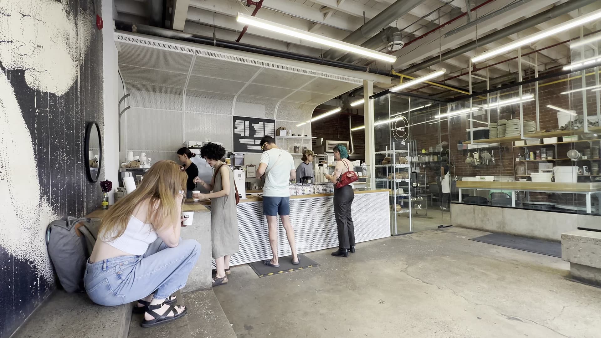 Interior of SAM JAMES COFFEE BAR - BROCK, specialty coffee shop in Toronto