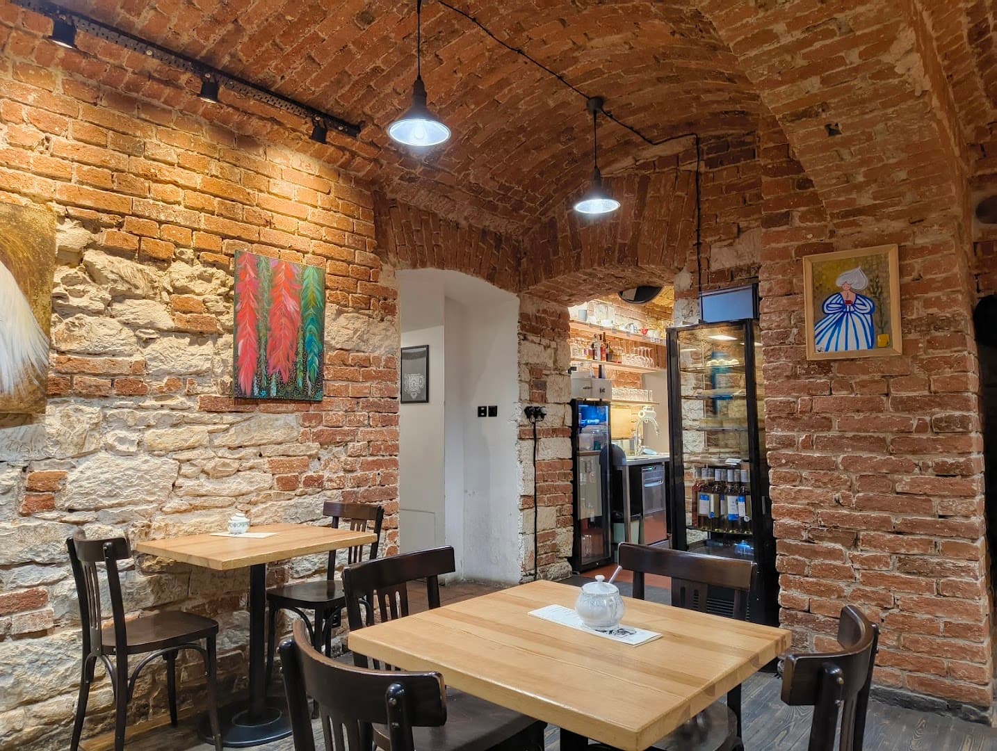 Interior of Kavárna Pražírna, specialty coffee shop in Prague