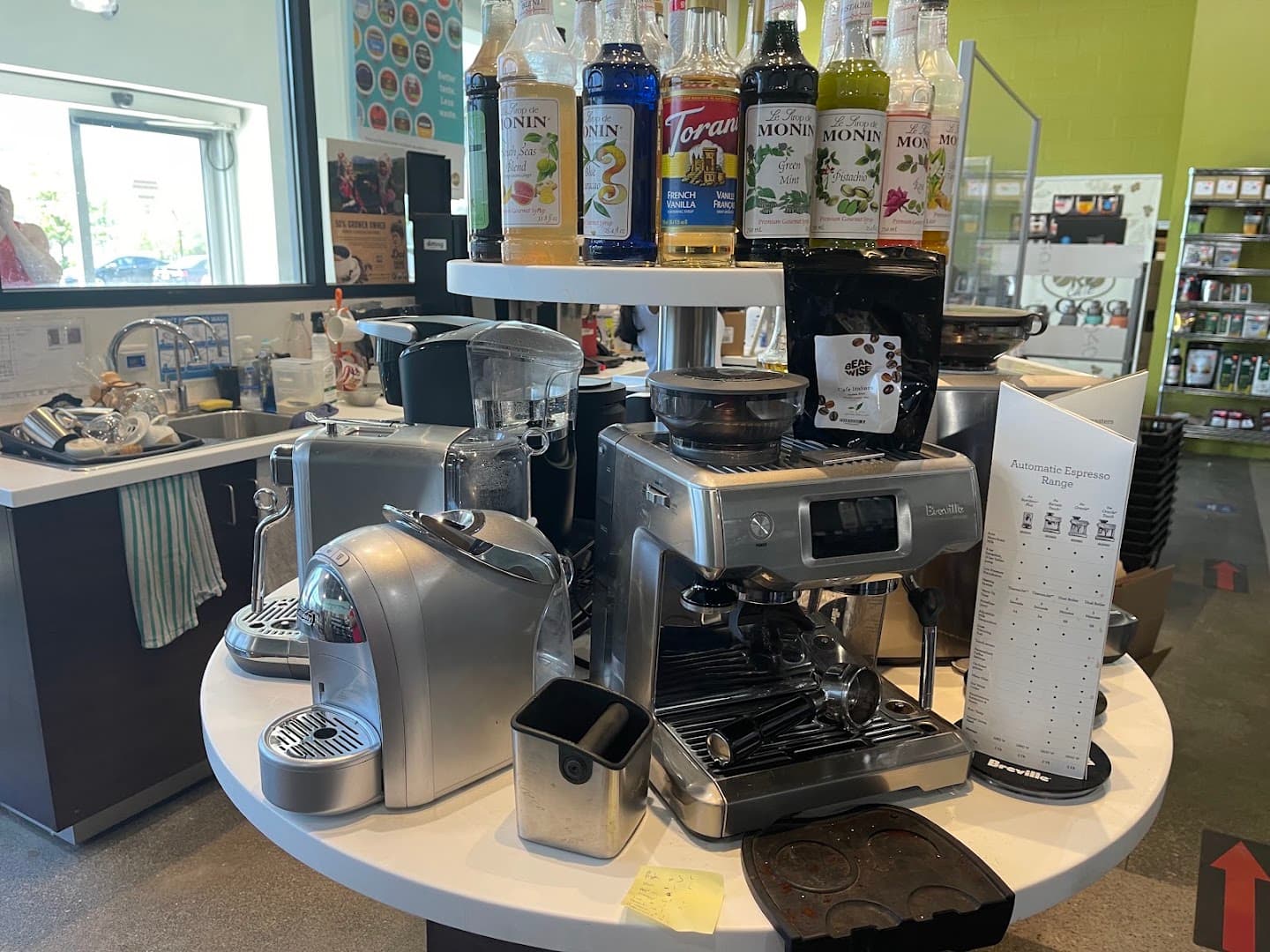 Interior of BEANWISE, specialty coffee shop in Toronto