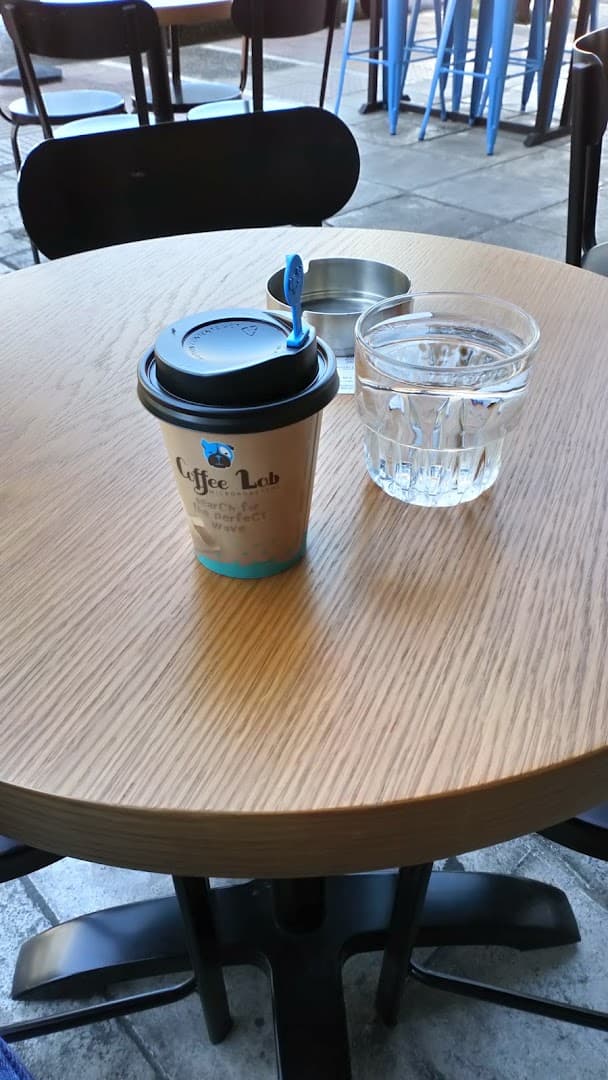 Coffee at Coffee Lab Lenorman, specialty coffee shop in Athens