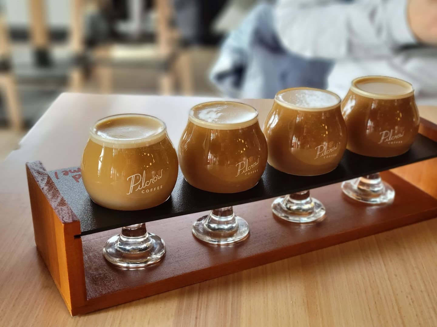 Coffee at Pilcrow Coffee, specialty coffee shop in Milwaukee