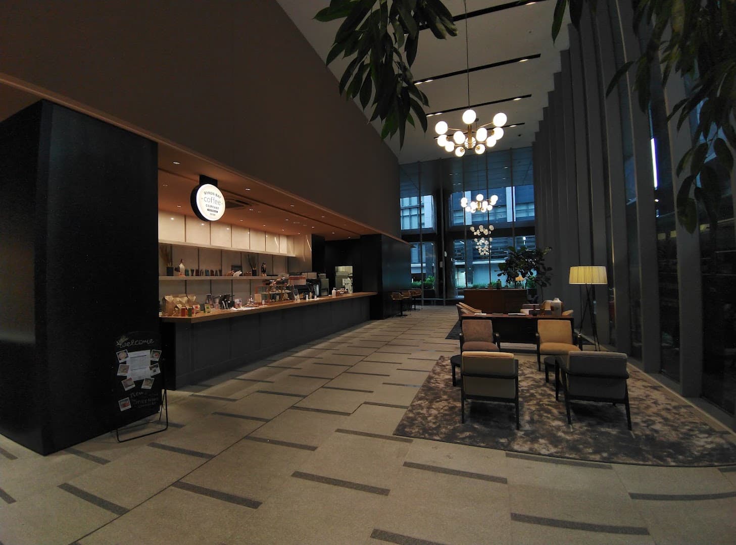 Interior of Byron Bay Coffee Company, specialty coffee shop in Tokyo