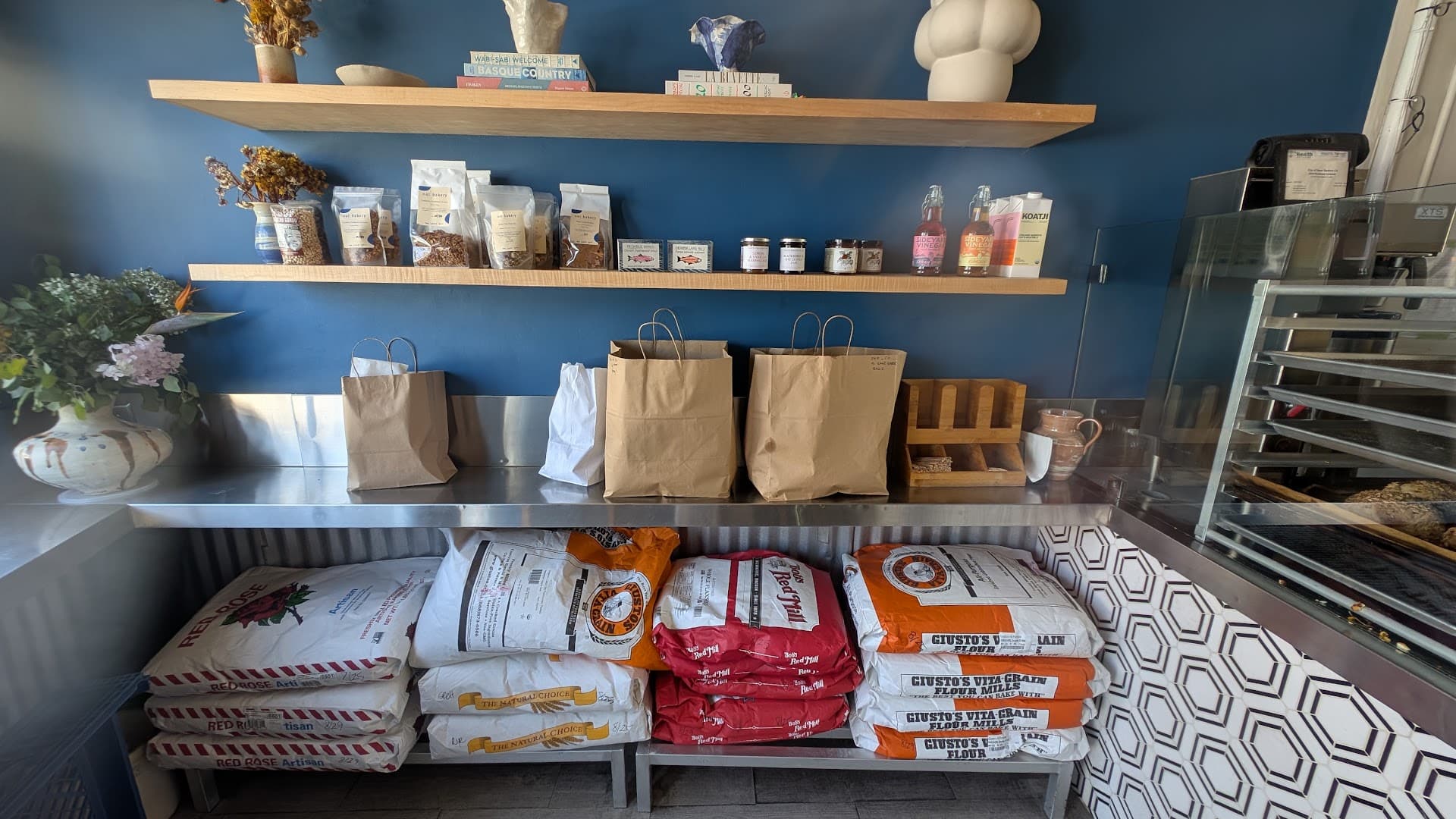 Interior of Oat Bakery, specialty coffee shop in Santa Barbara