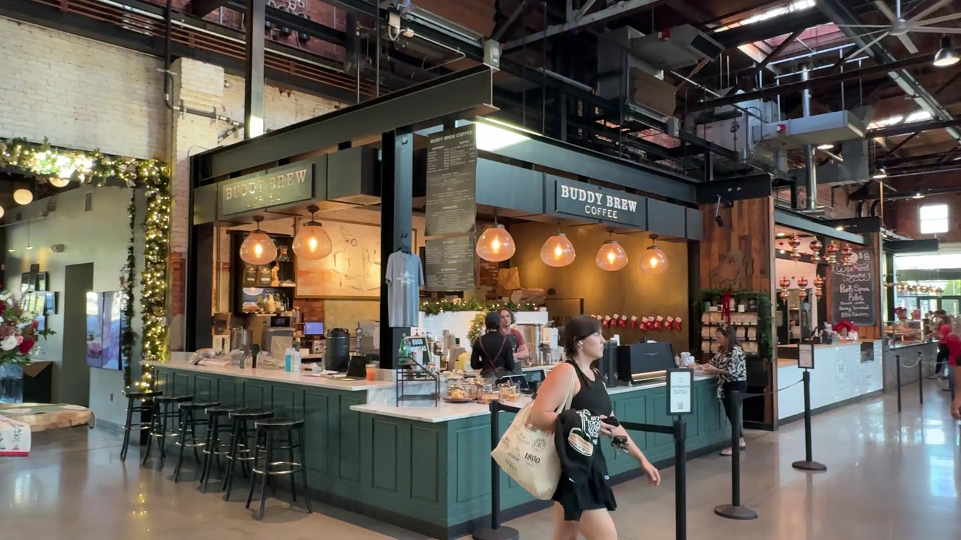 Interior of Buddy Brew Coffee, specialty coffee shop in Tampa-St. Petersburg