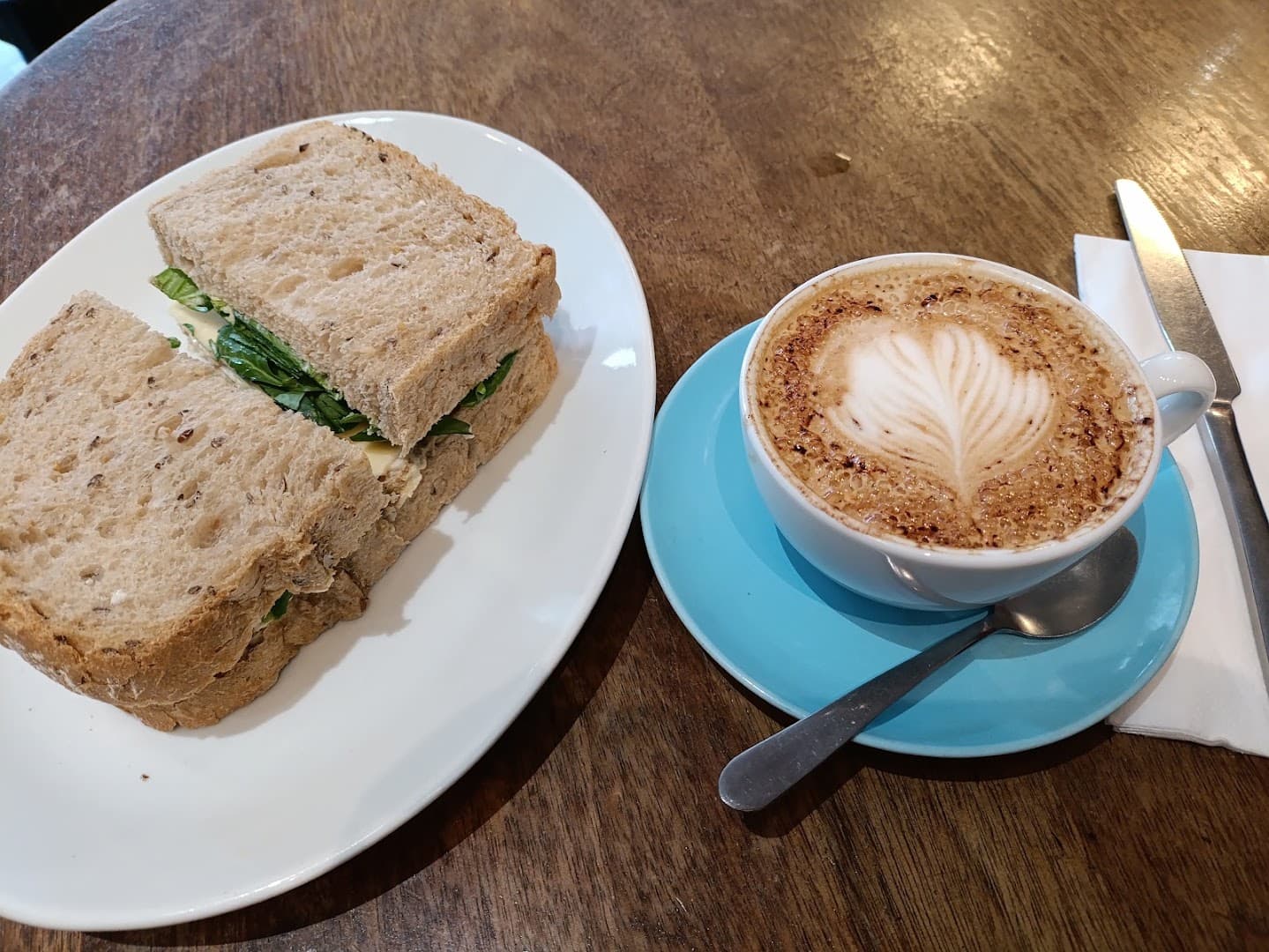 Coffee at Kilimanjaro Coffee, specialty coffee shop in Edinburgh