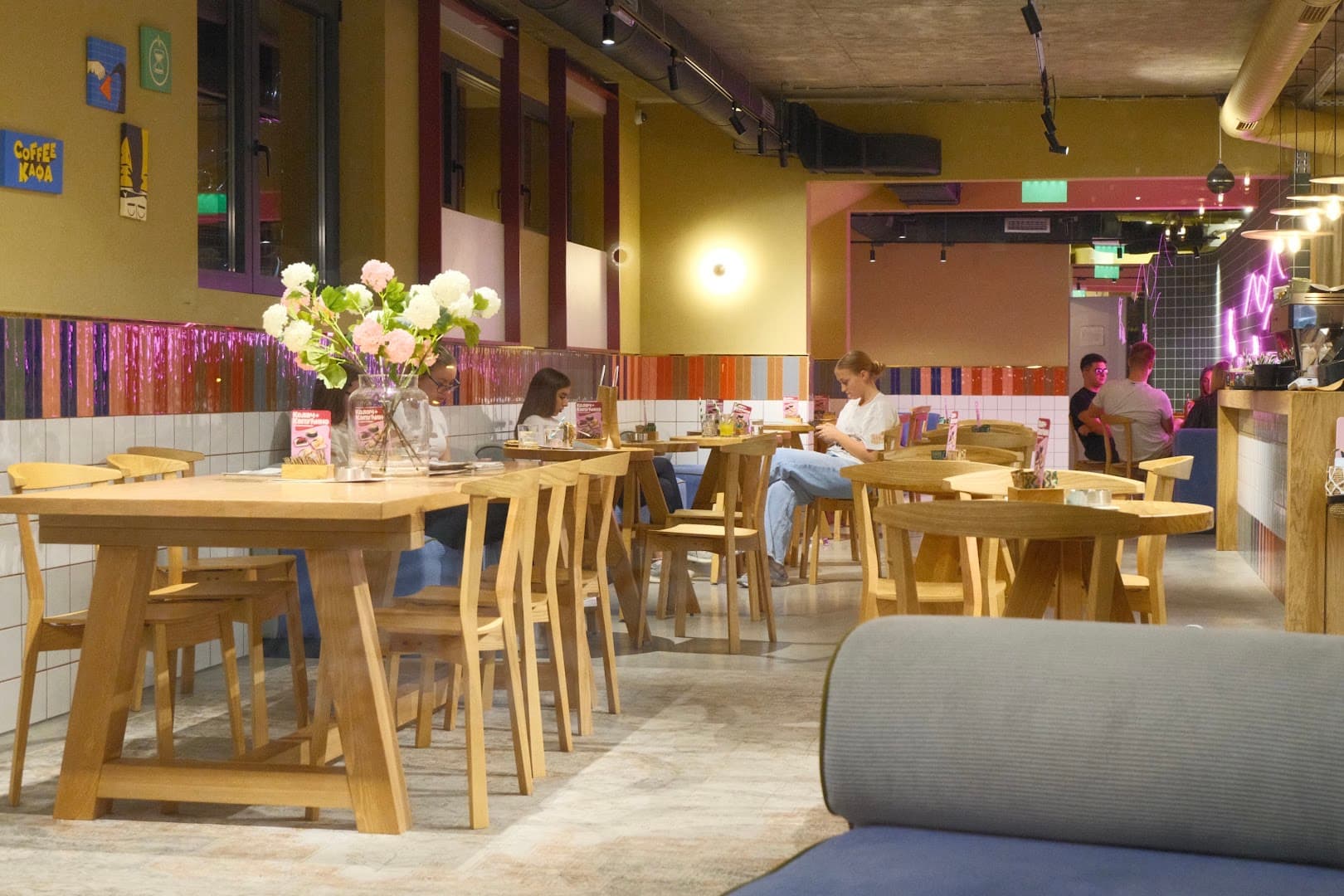 Interior of Kafeterija Konjarnik, specialty coffee shop in Belgrade