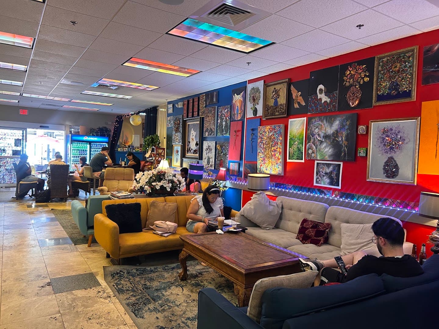 Interior of Achilles Art Cafe (Hiawassee), specialty coffee shop in Orlando