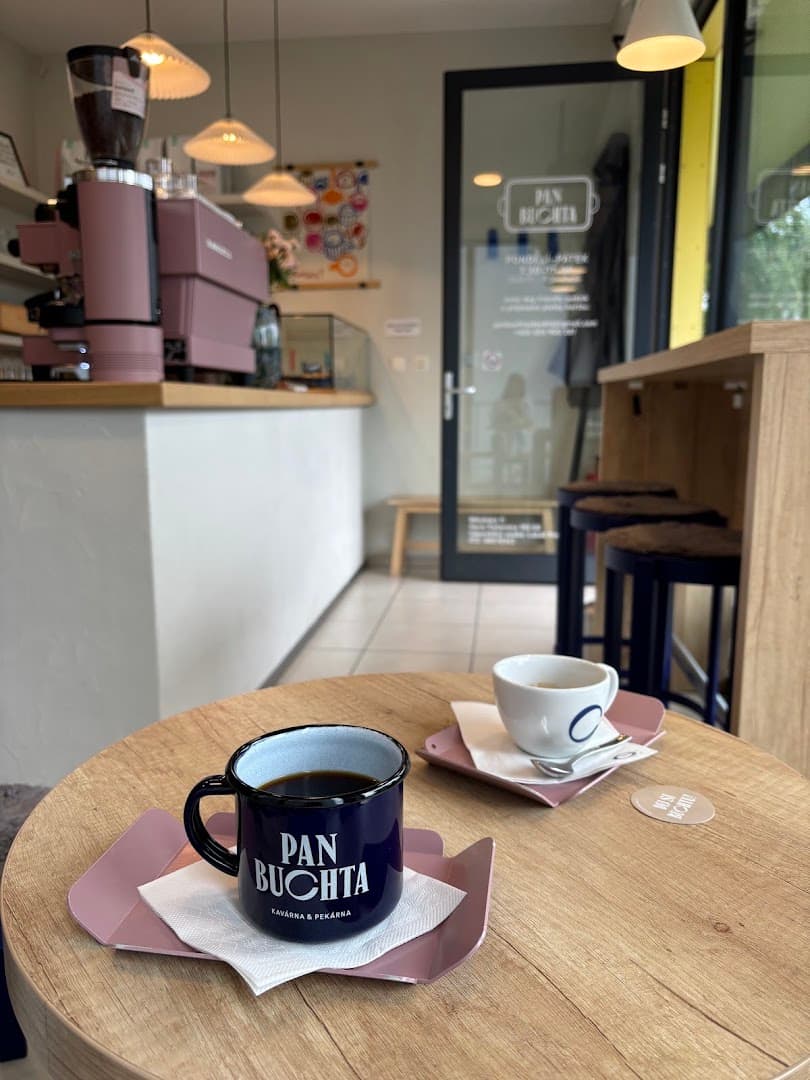 Interior of Pan Buchta, specialty coffee shop in Prague