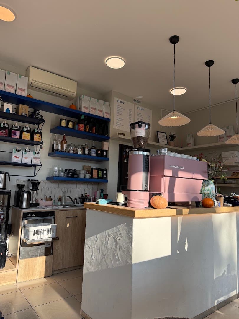 Interior of Pan Buchta, specialty coffee shop in Prague