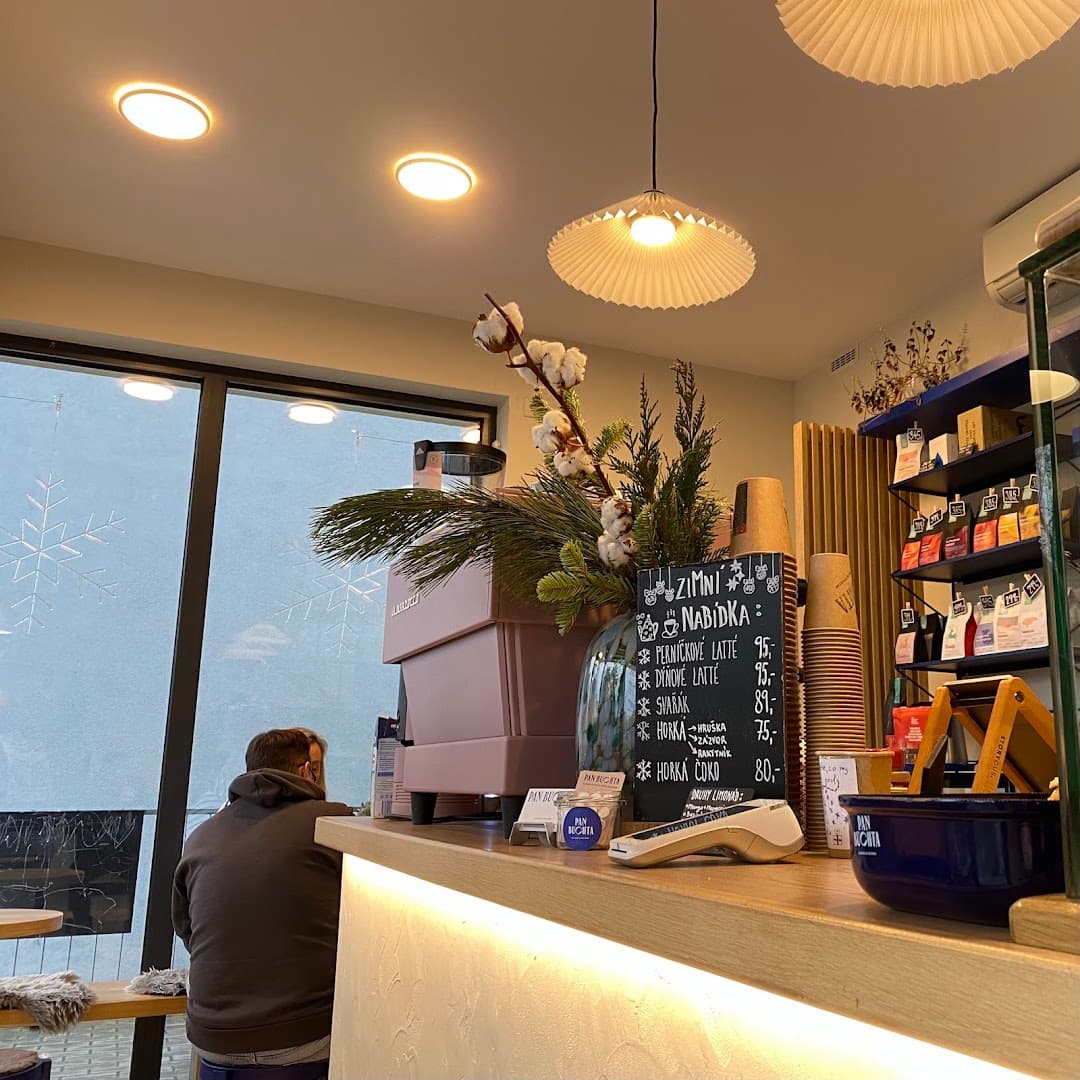 Interior of Pan Buchta, specialty coffee shop in Prague