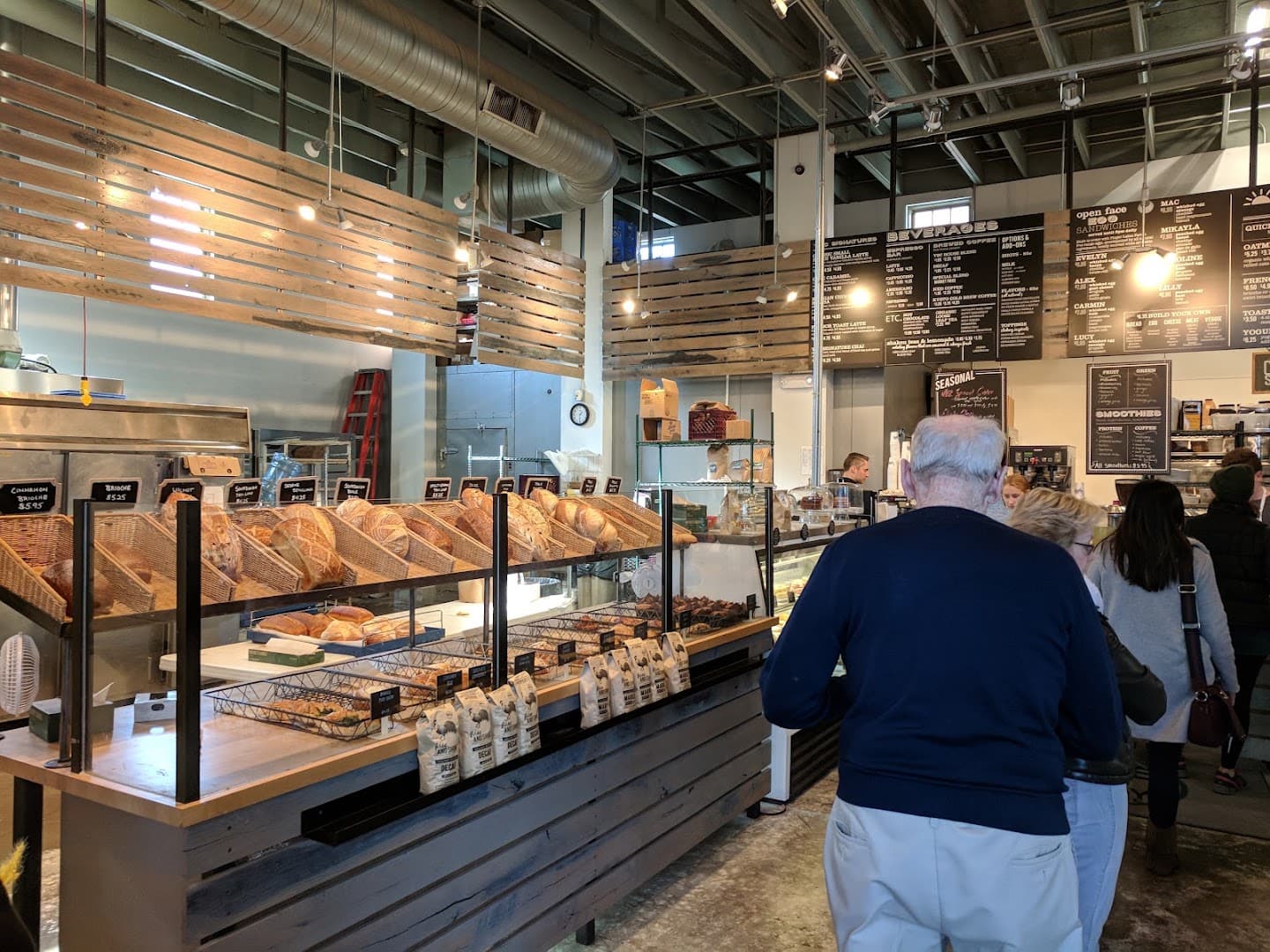 Interior of Village Bakery & Cafe, specialty coffee shop in Rochester
