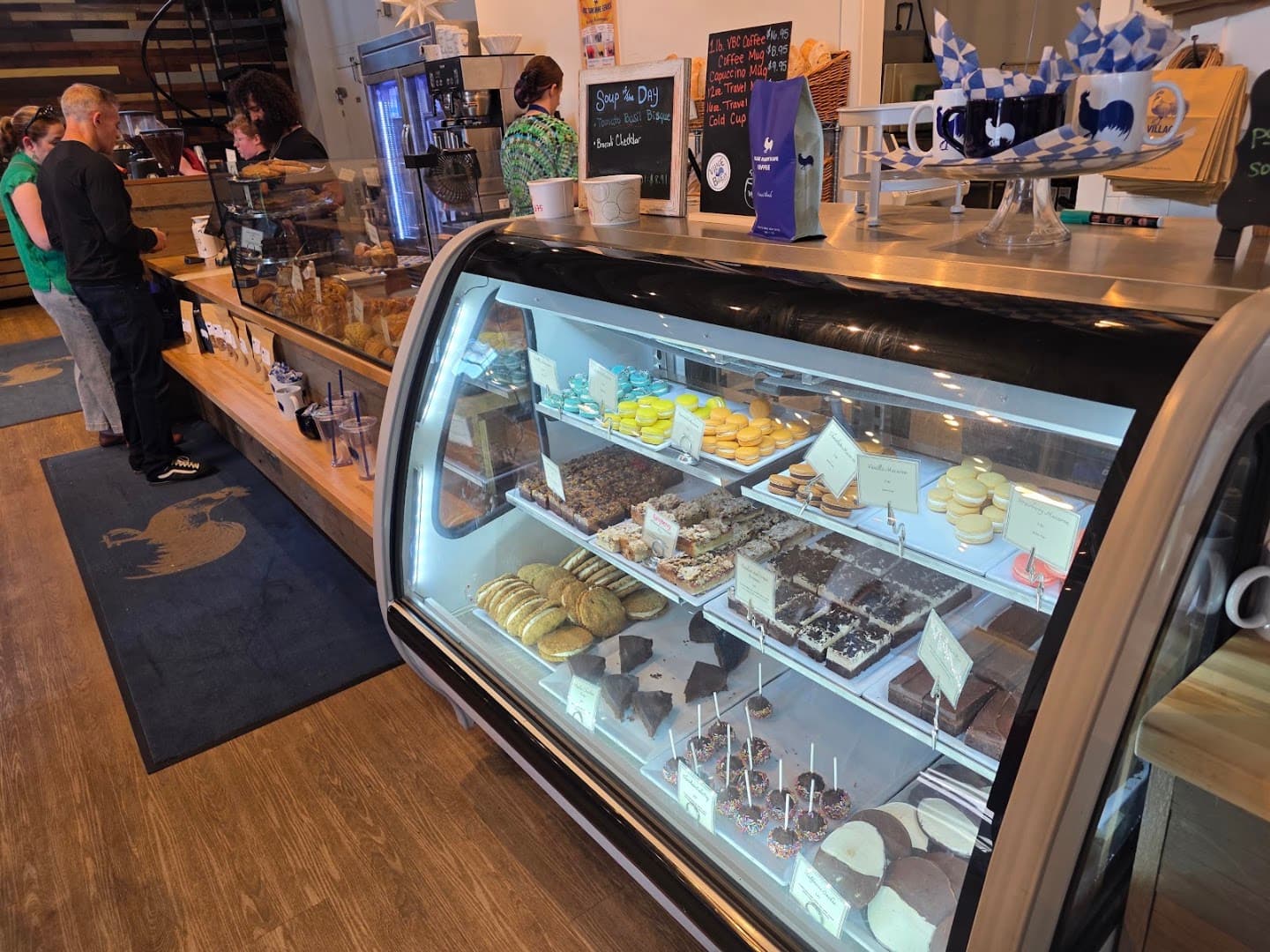 Interior of Village Bakery & Cafe, specialty coffee shop in Rochester