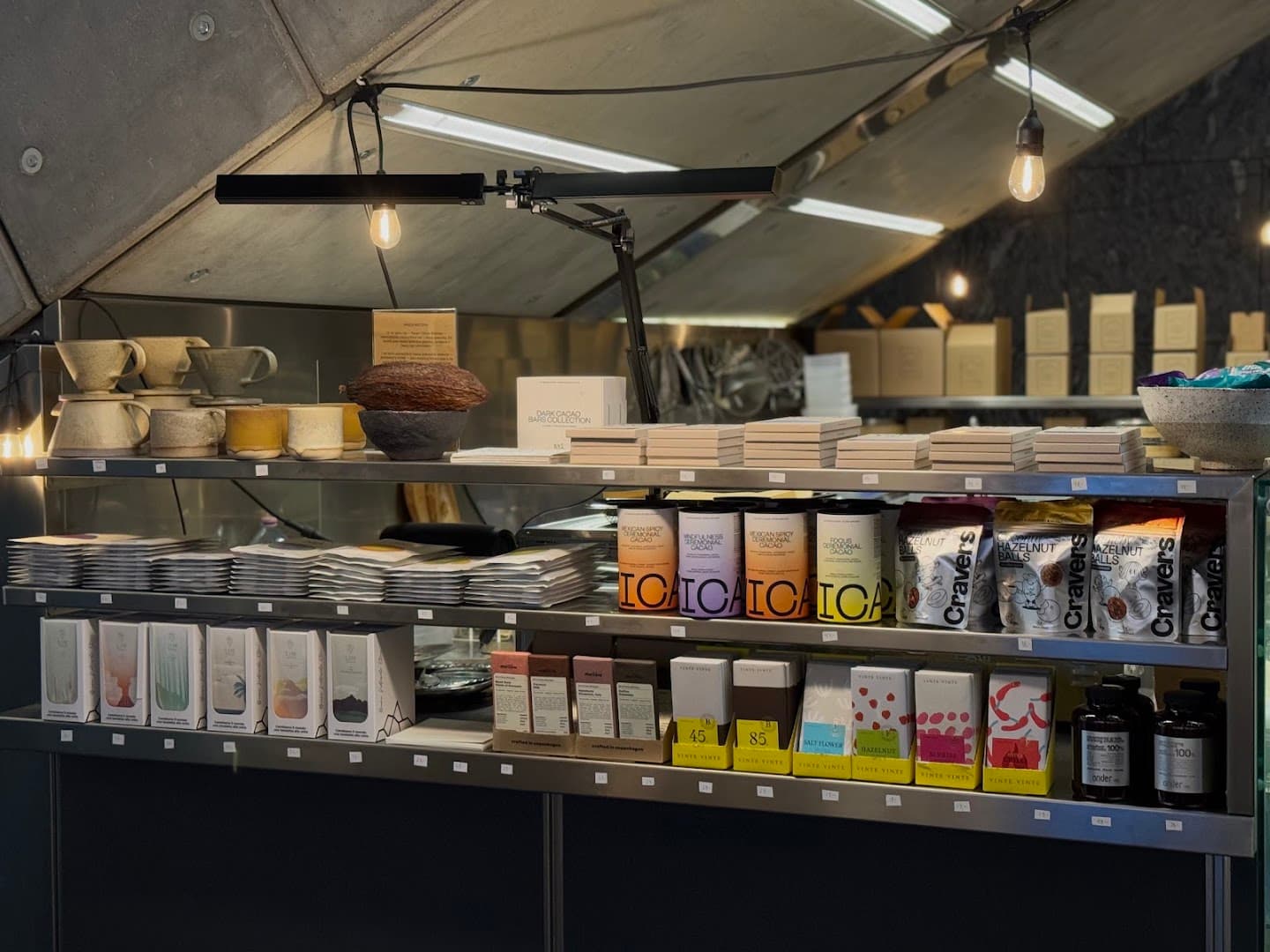 Interior of RAVENS CAFE, specialty coffee shop in Warsaw