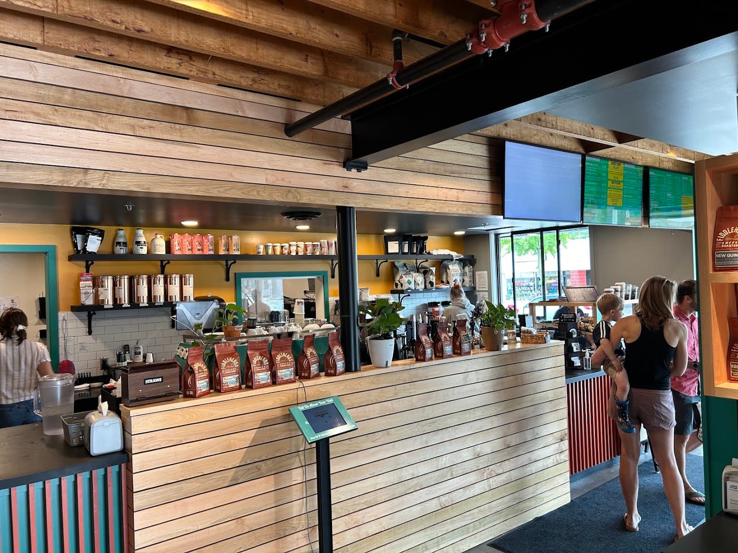Interior of Fiddleheads Coffee Wauwatosa, specialty coffee shop in Milwaukee