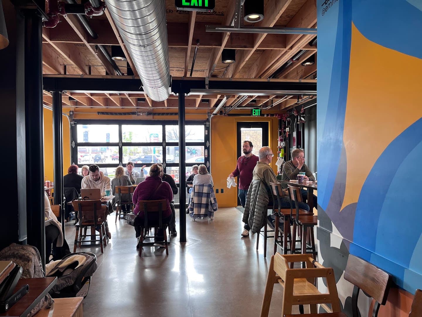 Interior of Fiddleheads Coffee Wauwatosa, specialty coffee shop in Milwaukee