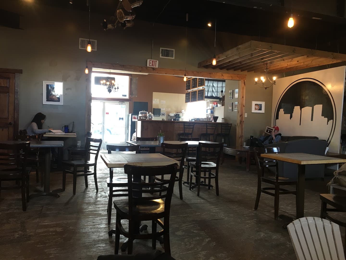 Interior of Corner Coffee Uptown, specialty coffee shop in Minneapolis