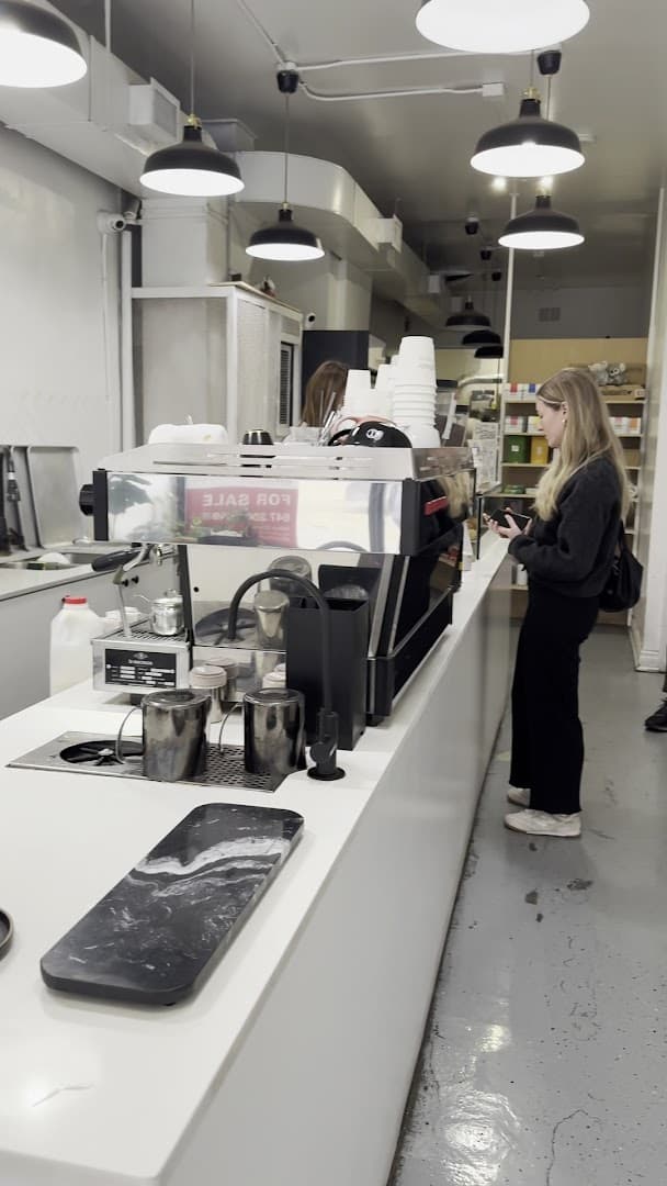 Interior of Library Coffee, specialty coffee shop in Toronto