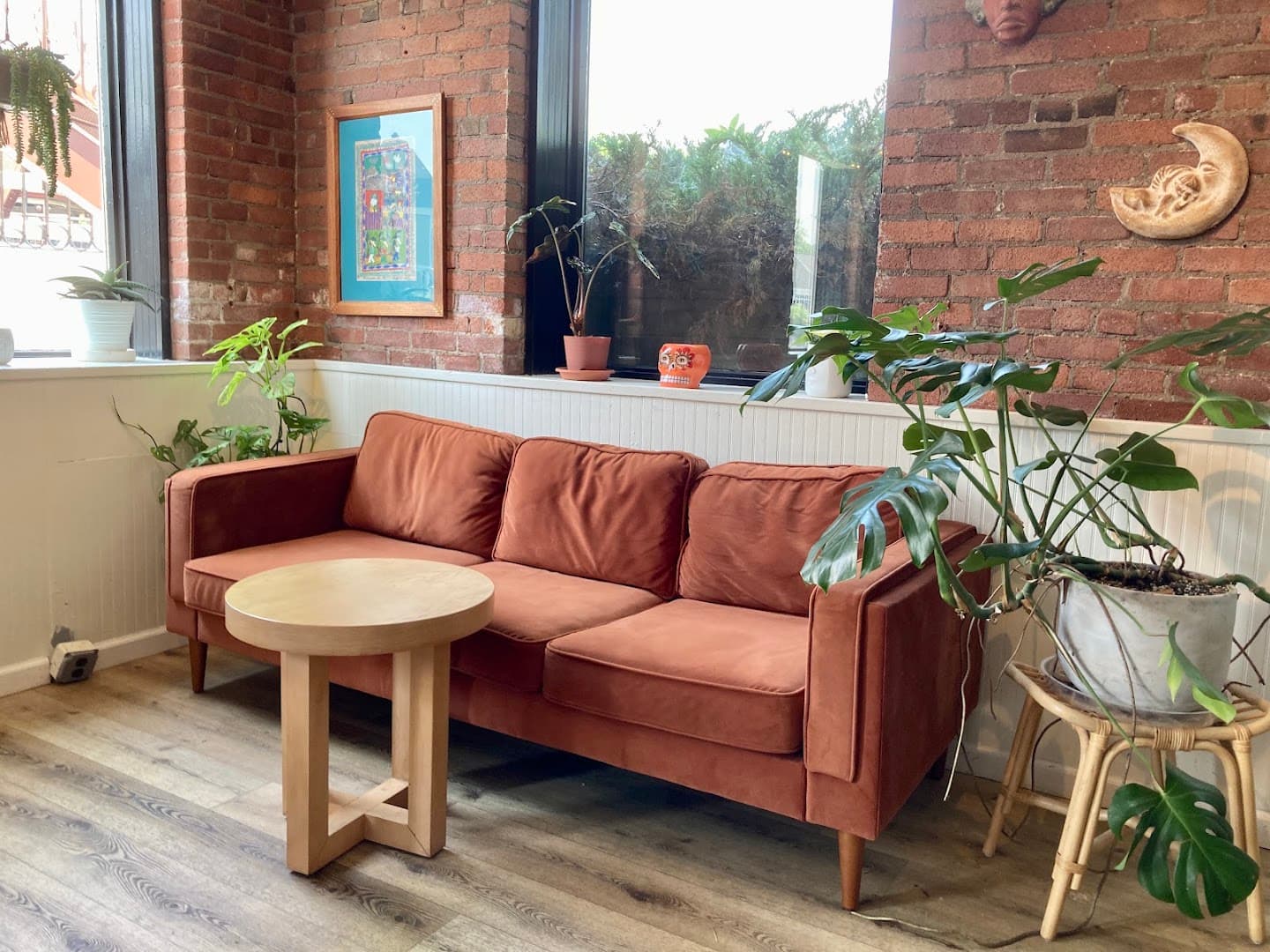 Interior of Clementine, specialty coffee shop in Rochester