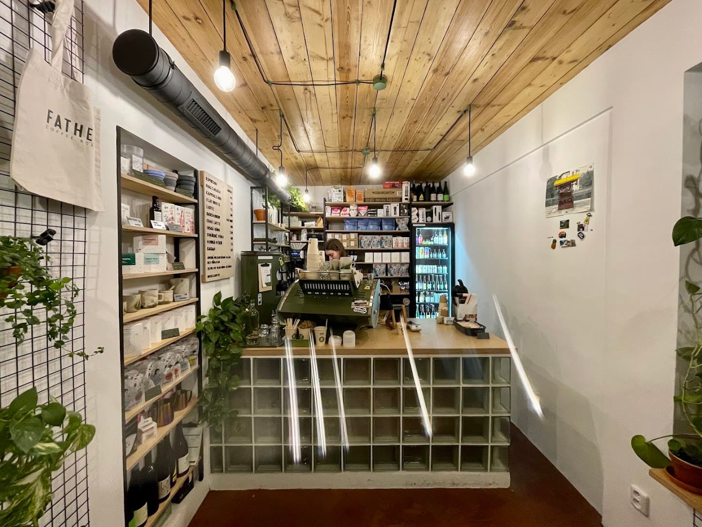 Interior of Kiosek Petřiny - Speciality Coffee, specialty coffee shop in Prague