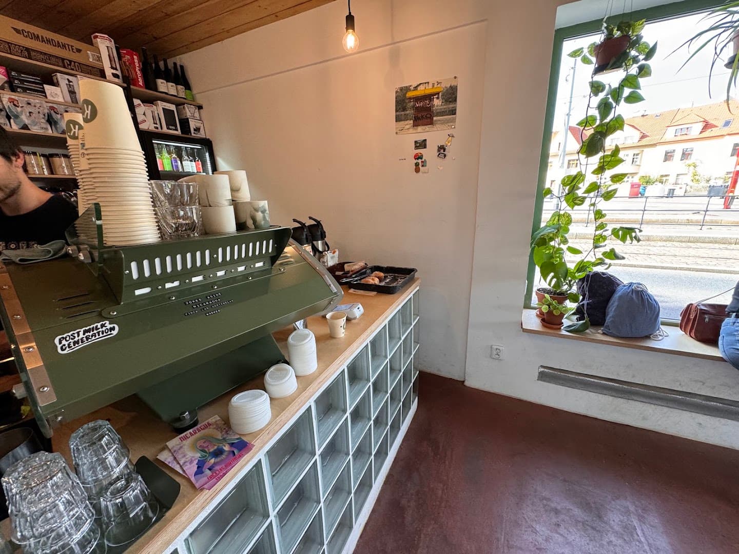 Interior of Kiosek Petřiny - Speciality Coffee, specialty coffee shop in Prague