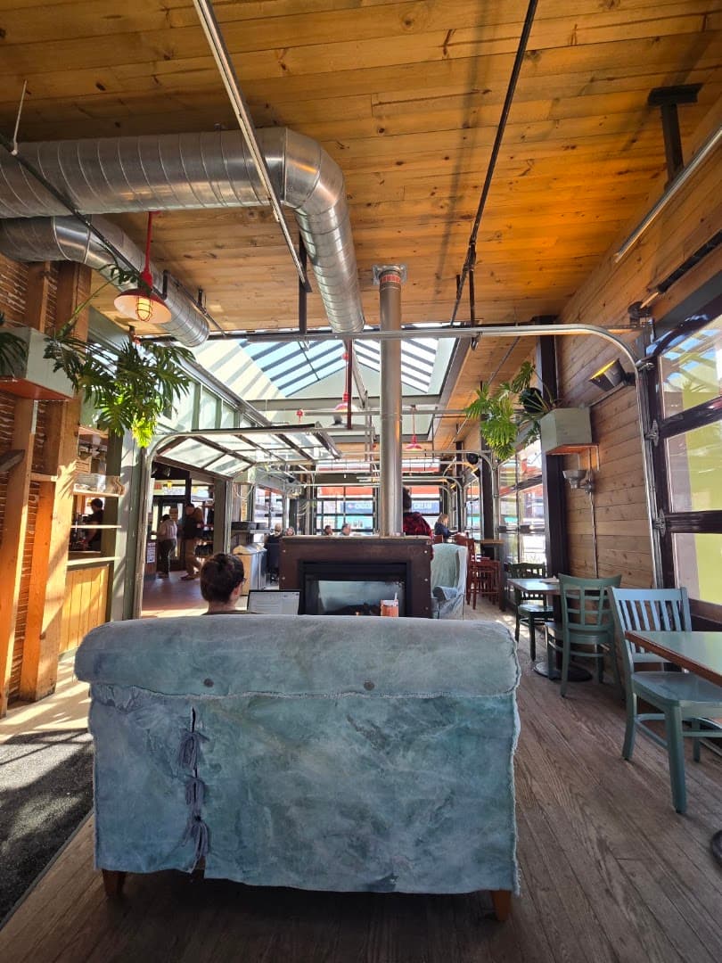 Interior of Colectivo Coffee Monroe St., specialty coffee shop in Madison