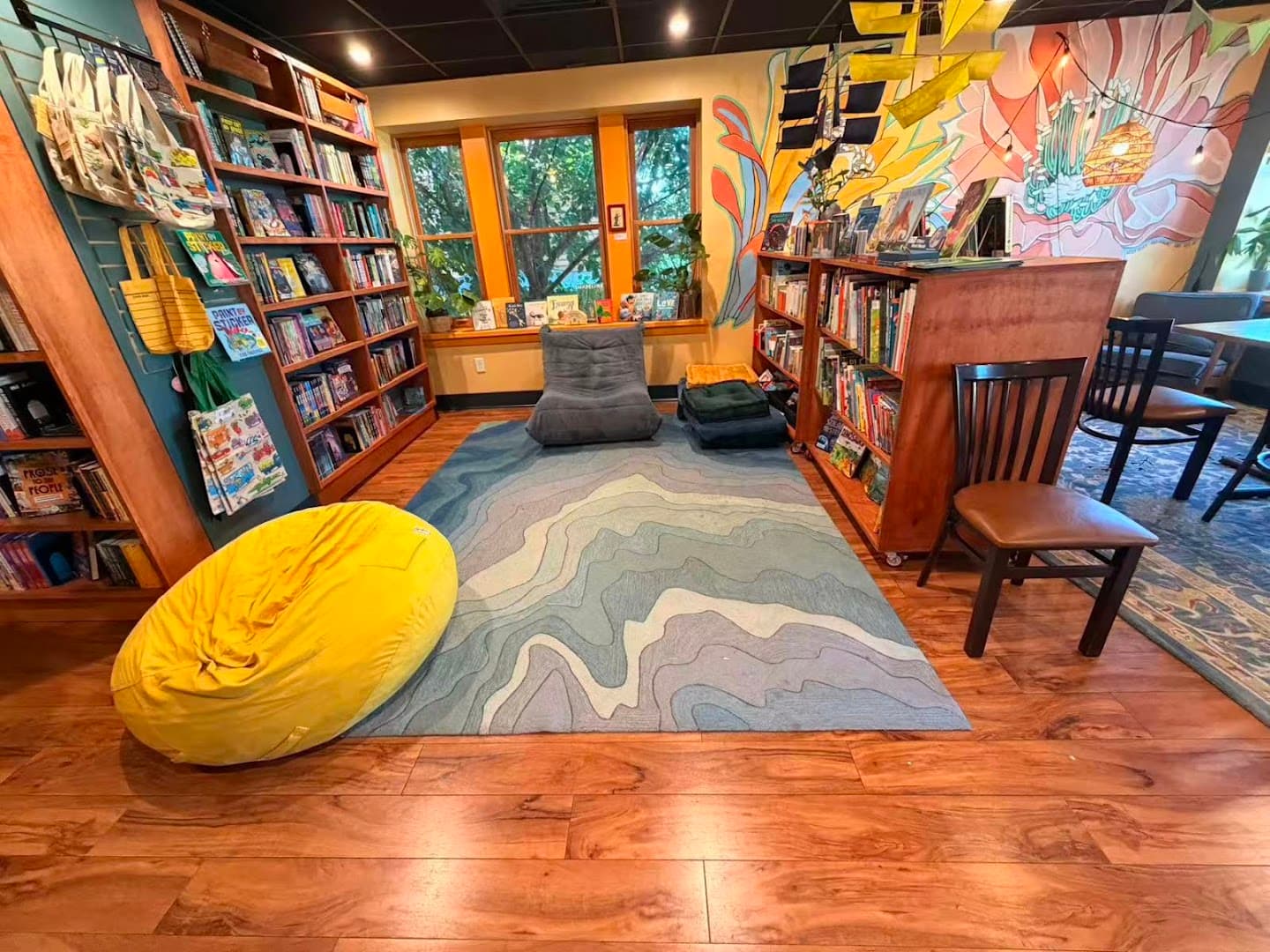 Interior of The Siren and The Sea, specialty coffee shop in Rochester
