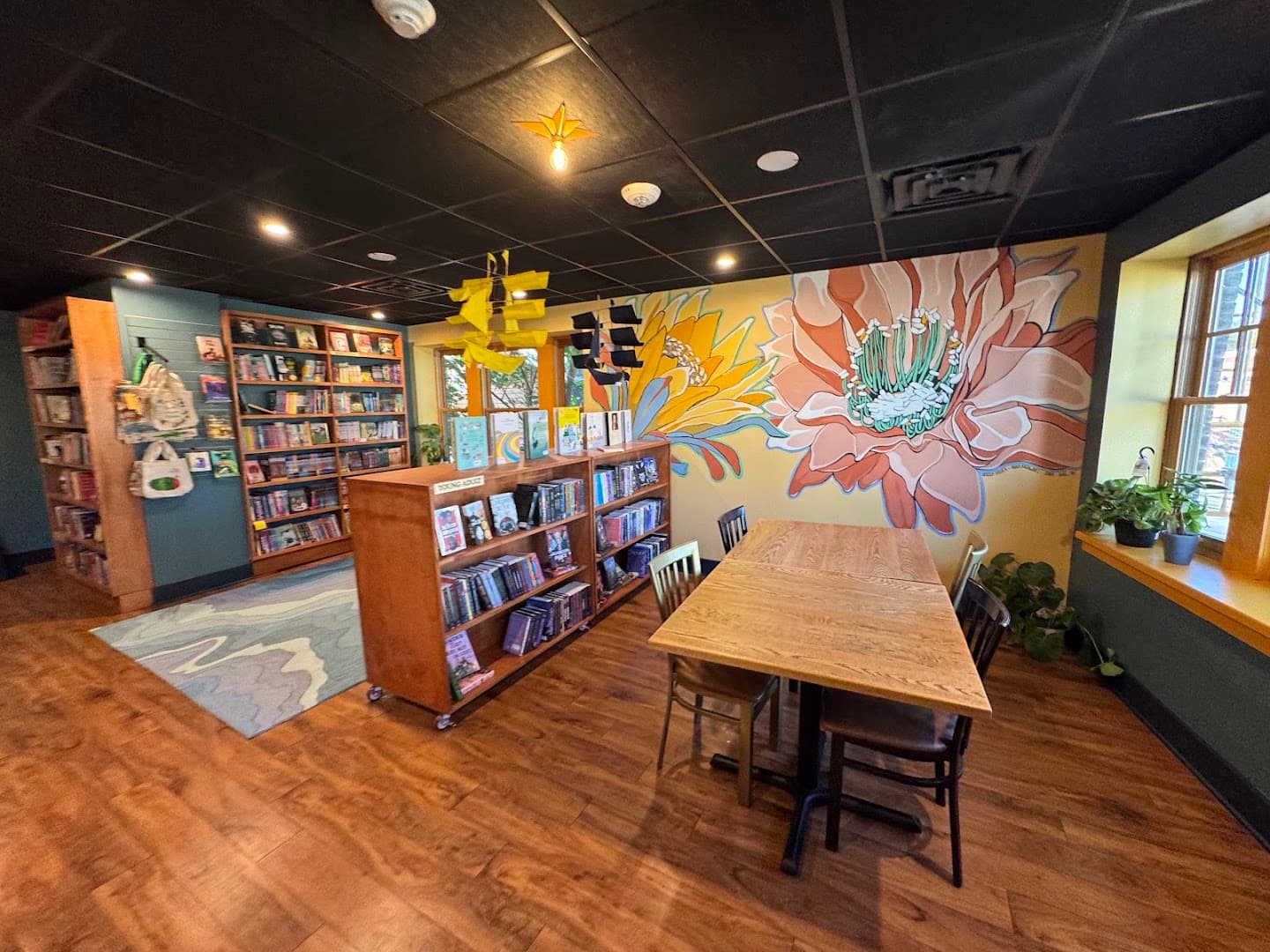 Interior of The Siren and The Sea, specialty coffee shop in Rochester