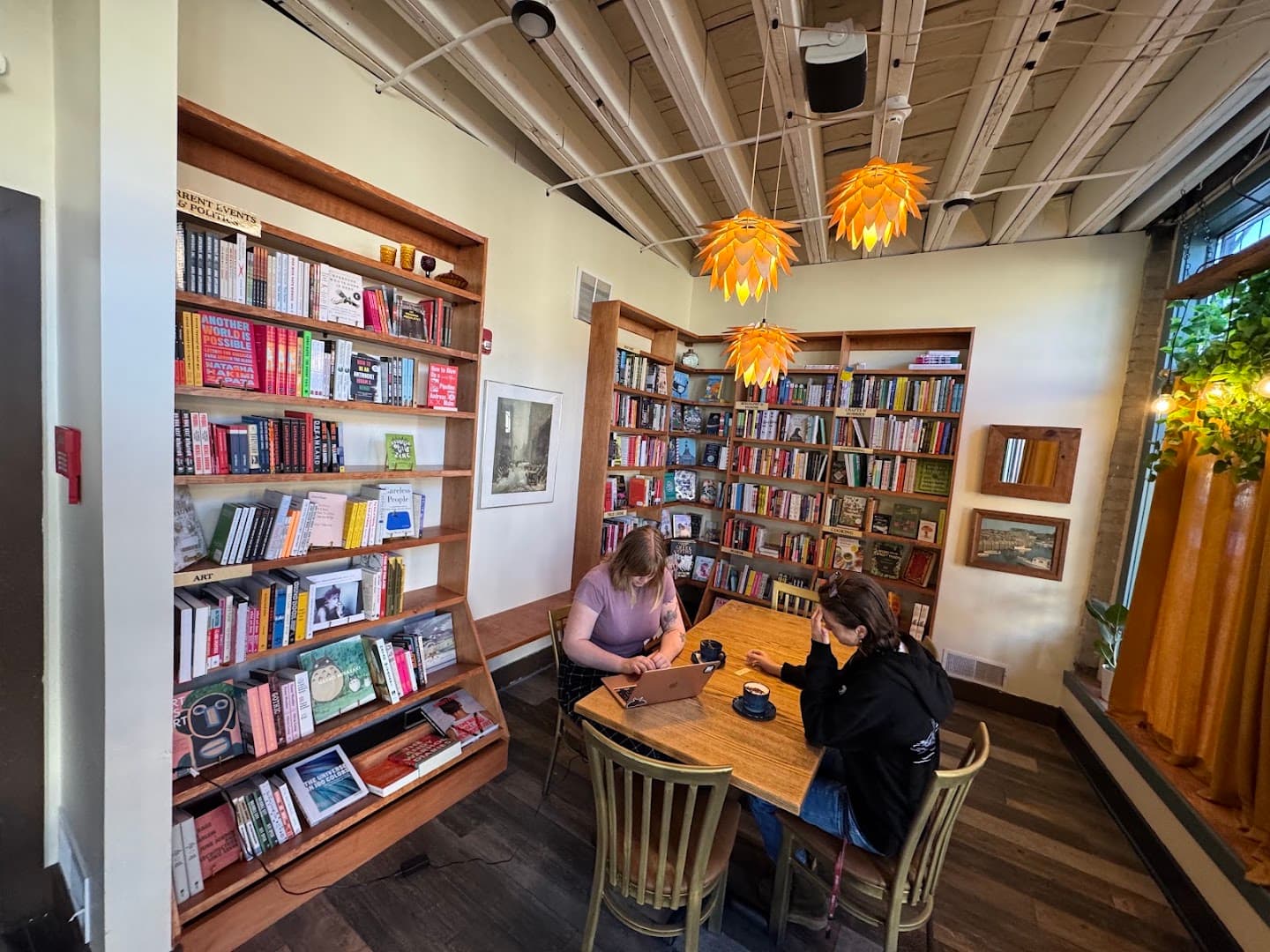 Interior of The Siren and The Sea, specialty coffee shop in Rochester