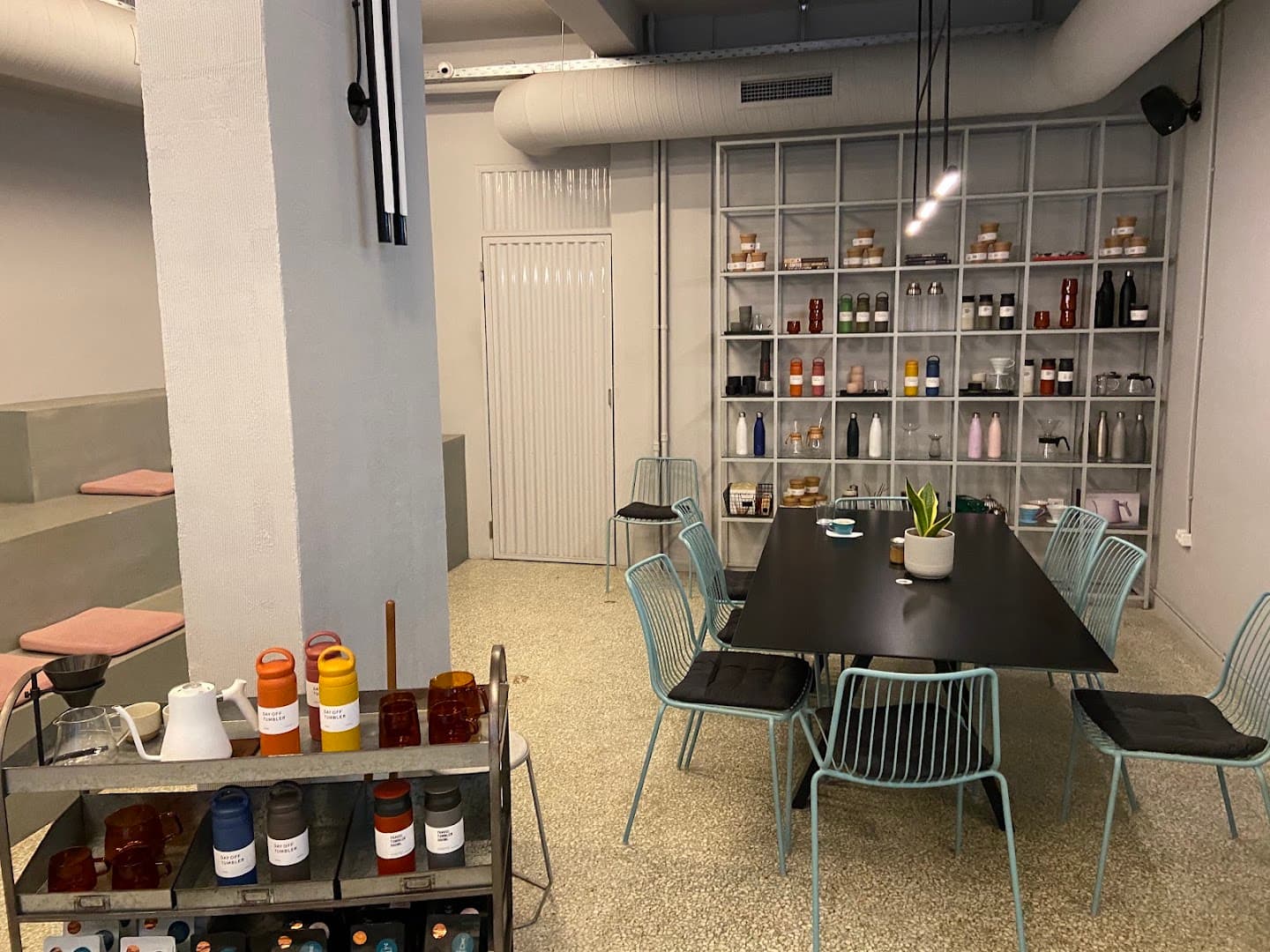 Interior of THIRD PLACE, specialty coffee shop in Athens