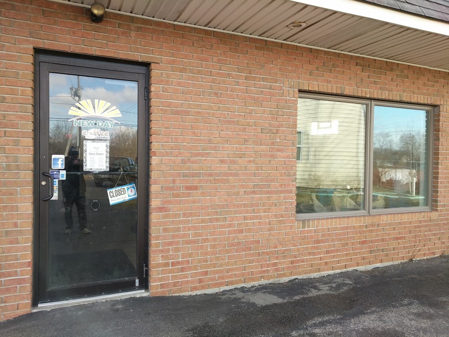 Storefront of New Day Coffee Roasters, specialty coffee shop in Buffalo