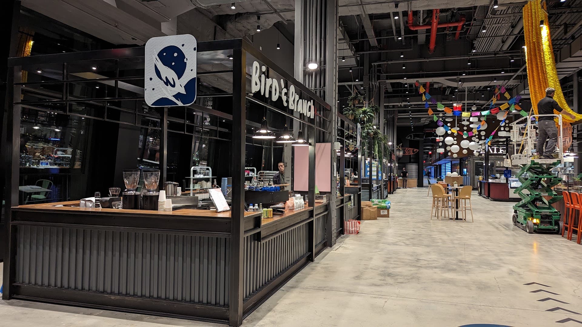 Interior of Bird & Branch Pier 57 | Chelsea, specialty coffee shop in New York