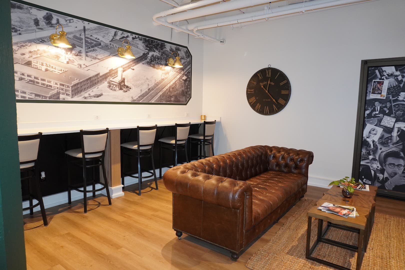Interior of Steven James Coffee Co, specialty coffee shop in Rochester