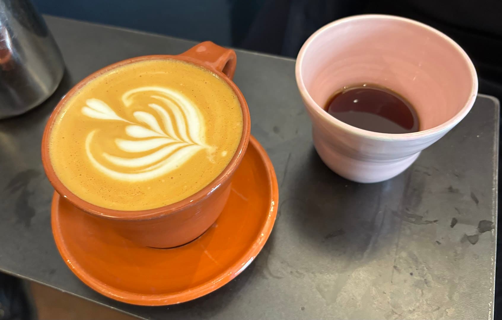 Coffee at Drop Coffee Roasters, specialty coffee shop in Stockholm