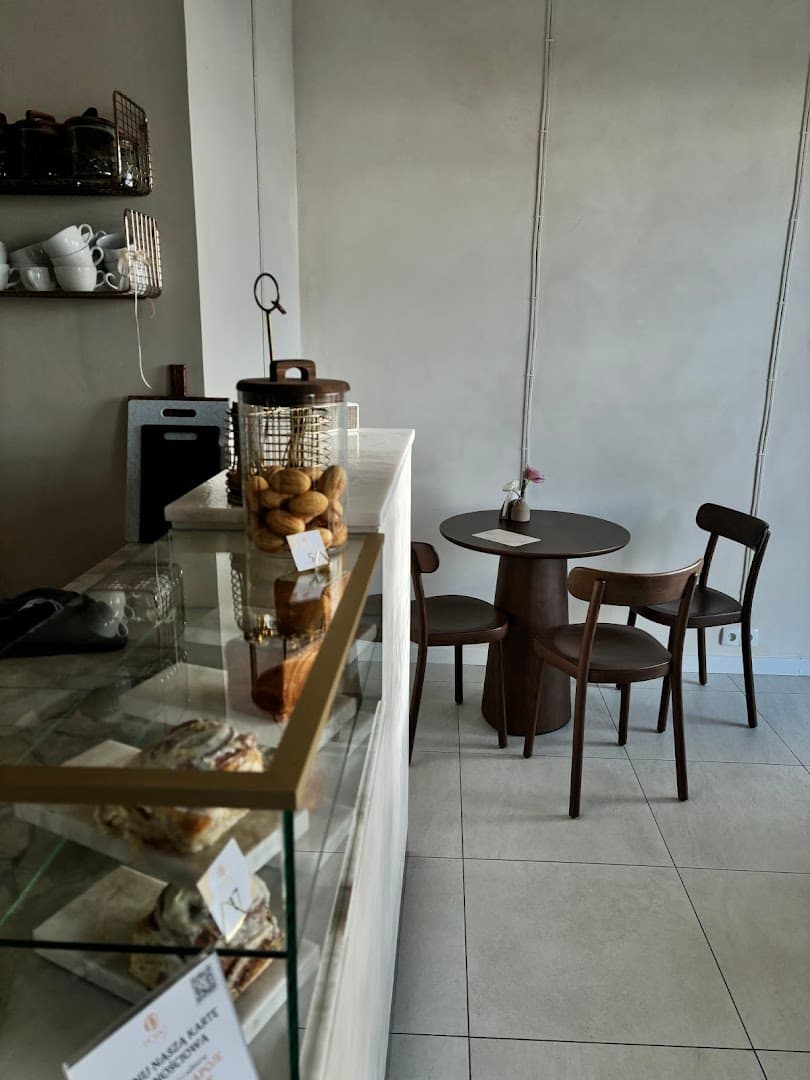Interior of Cafe point, specialty coffee shop in Warsaw