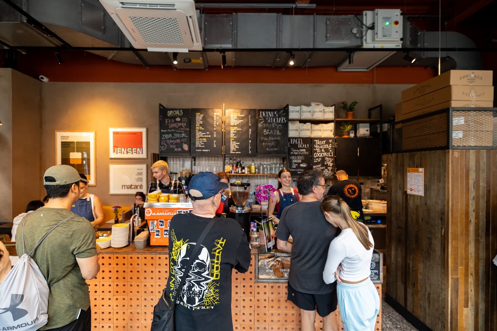 Interior of Federal Cafe Bar, specialty coffee shop in Manchester
