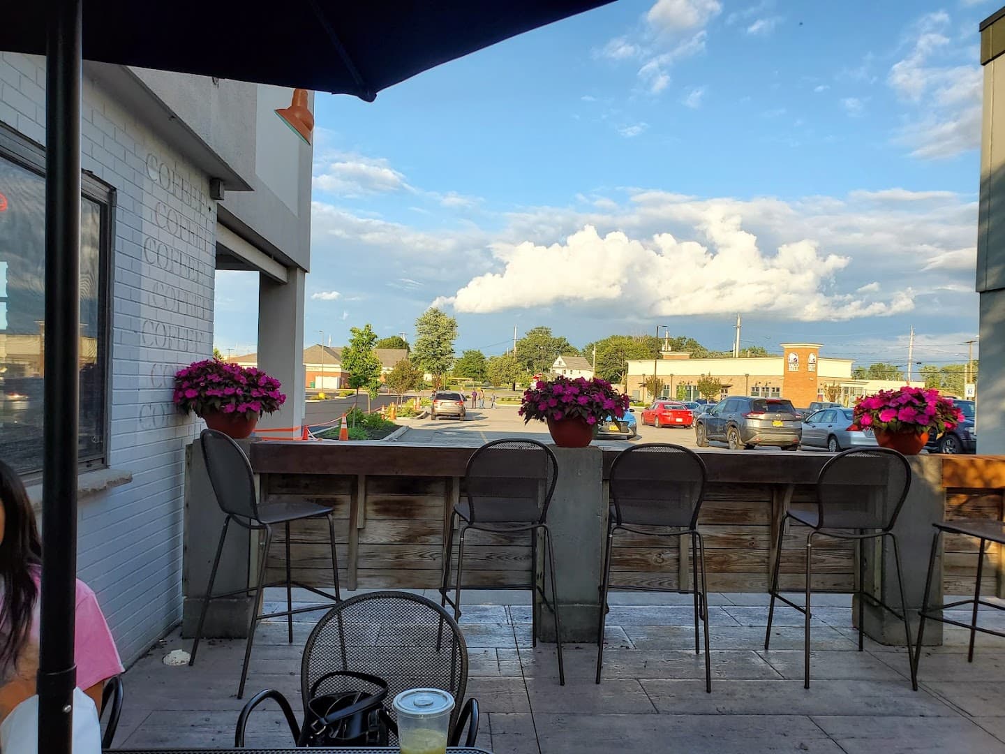 Storefront of Leaf & Bean Coffee Co, specialty coffee shop in Rochester