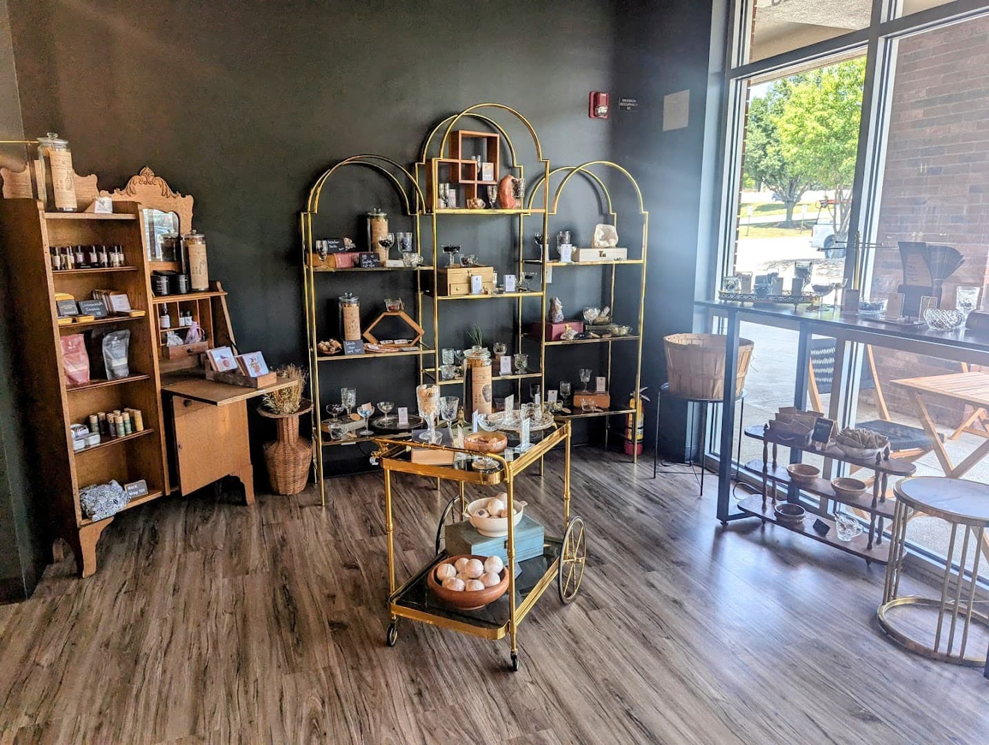 Interior of Moon Hollow Coffee, specialty coffee shop in Omaha