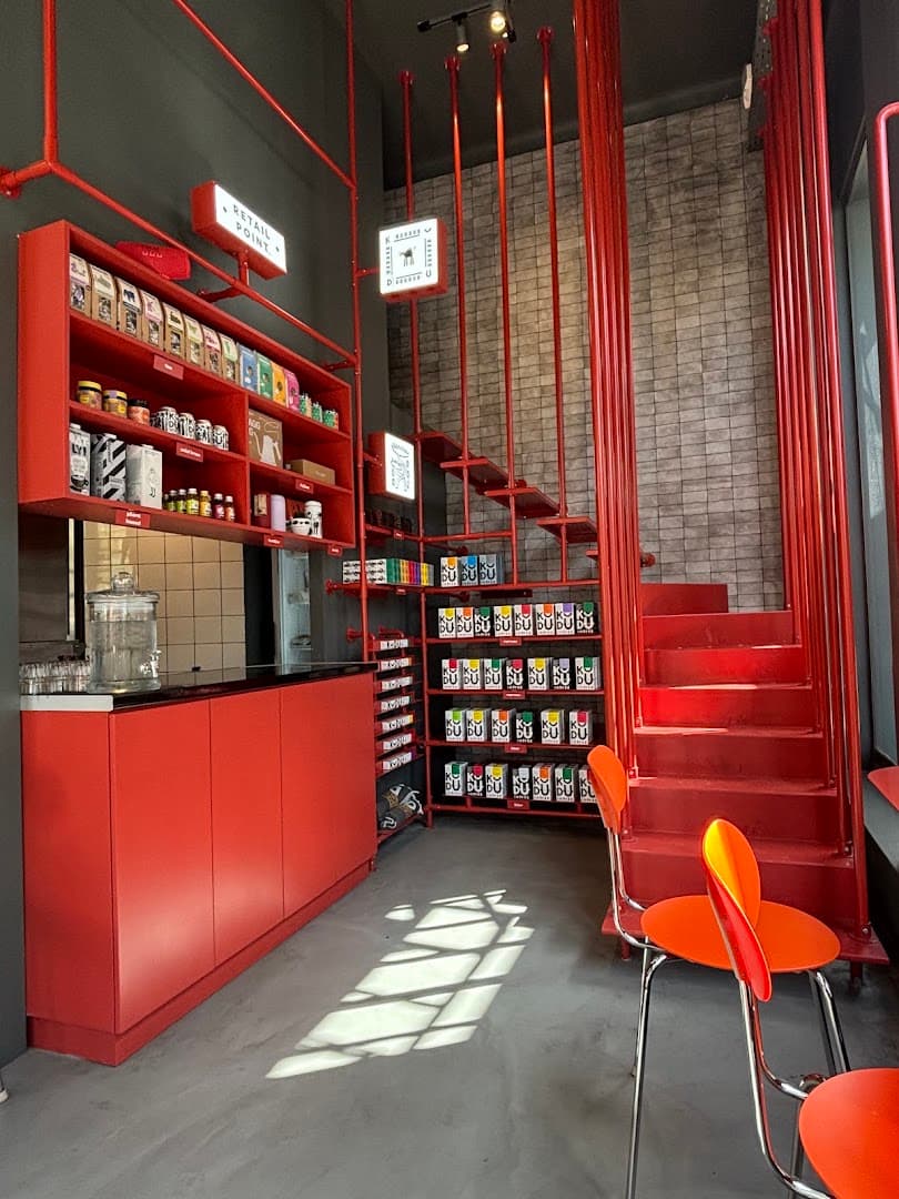 Interior of KUDU Coffee Shop Pagrati, specialty coffee shop in Athens