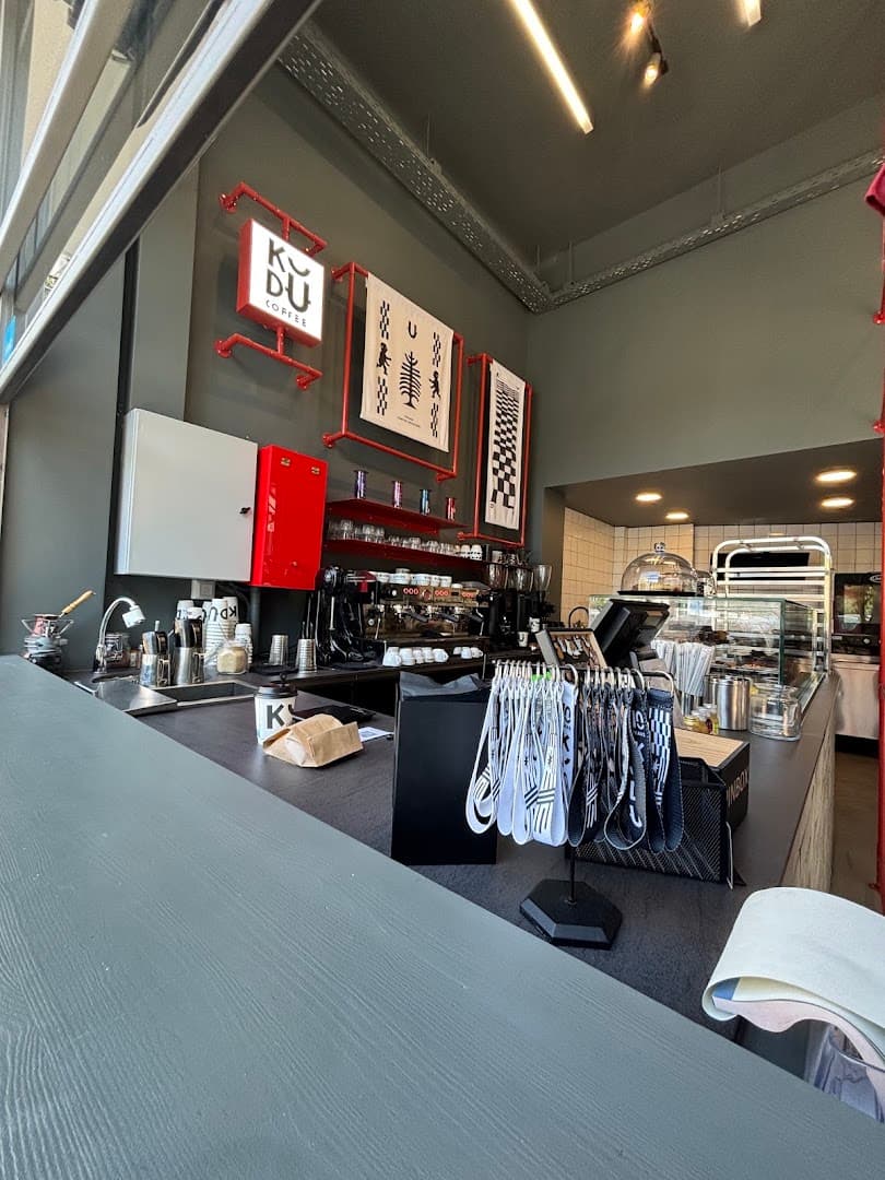 Interior of KUDU Coffee Shop Pagrati, specialty coffee shop in Athens