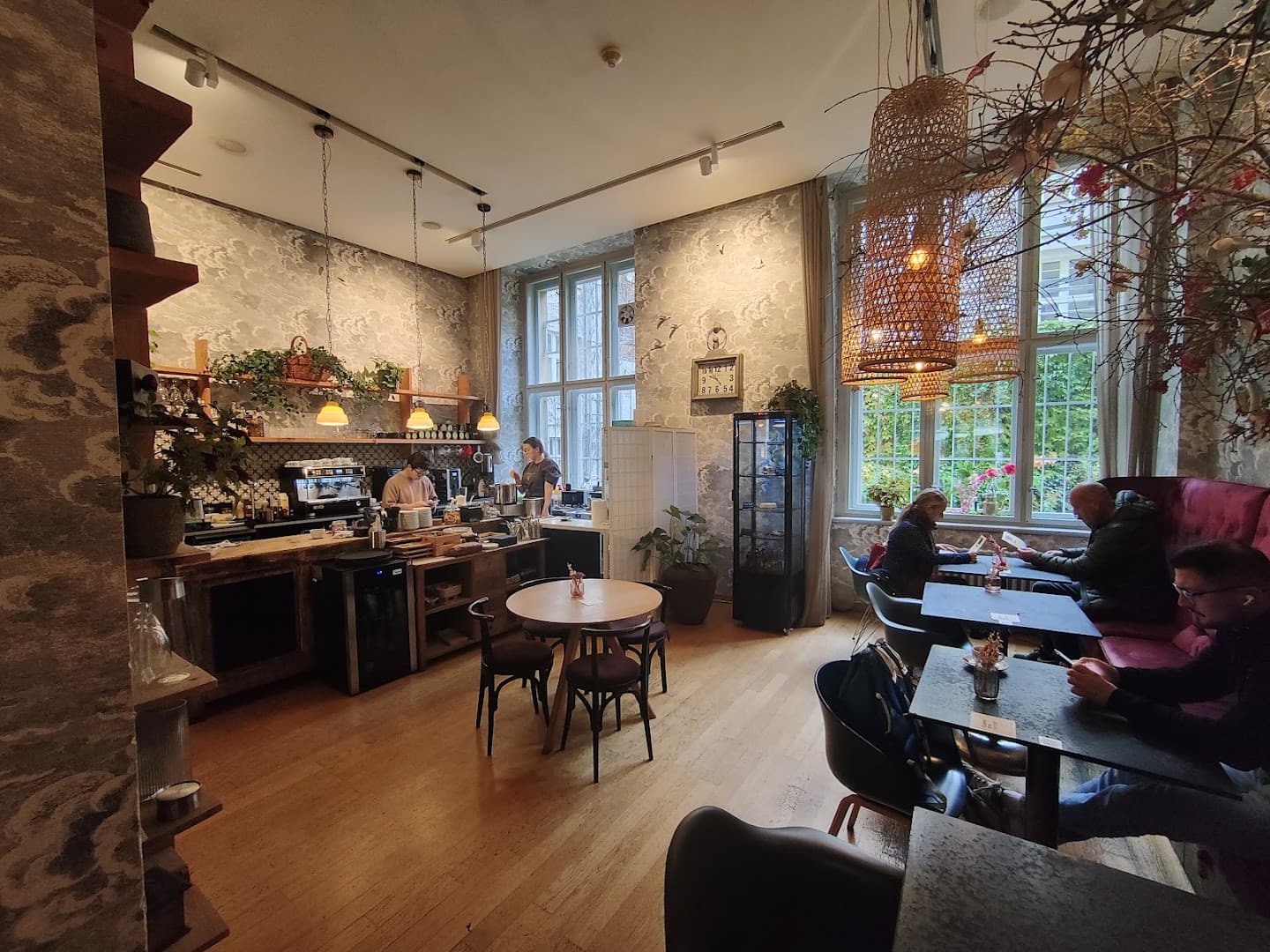 Interior of La Bohème Café Specialty Coffee Roastery, specialty coffee shop in Prague