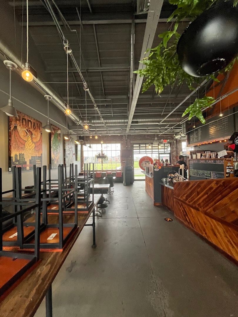 Interior of Mean Cup, specialty coffee shop in Lancaster