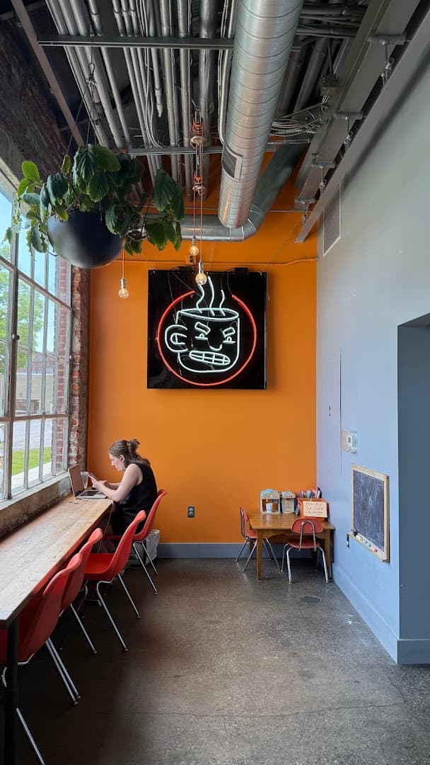 Interior of Mean Cup, specialty coffee shop in Lancaster