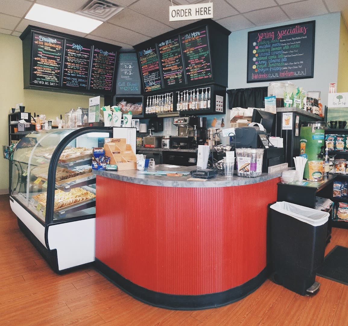 Interior of Elm Tree Cafe at Bomberger's, specialty coffee shop in Lancaster