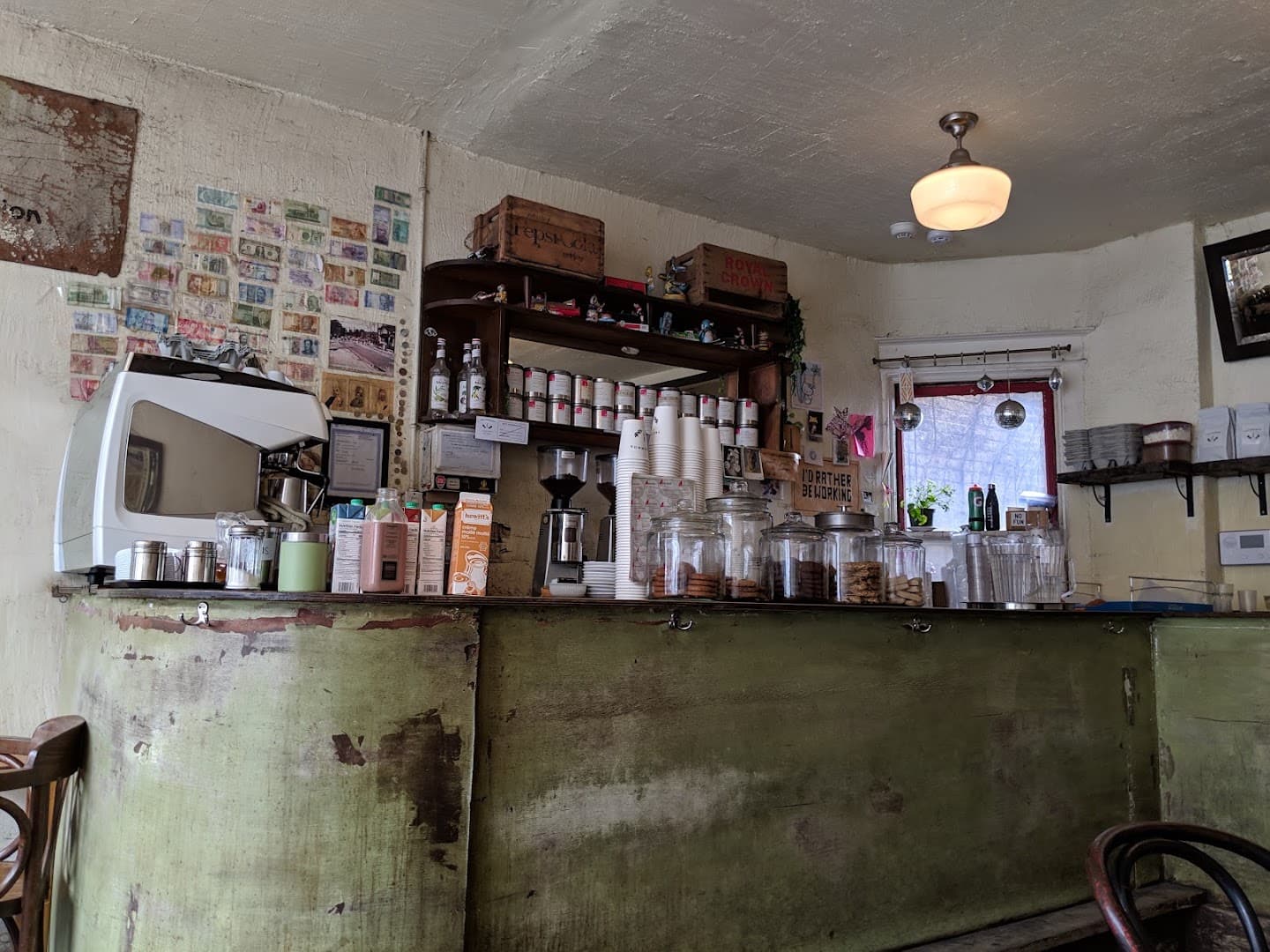 Interior of The Common Espresso Bar, specialty coffee shop in Toronto