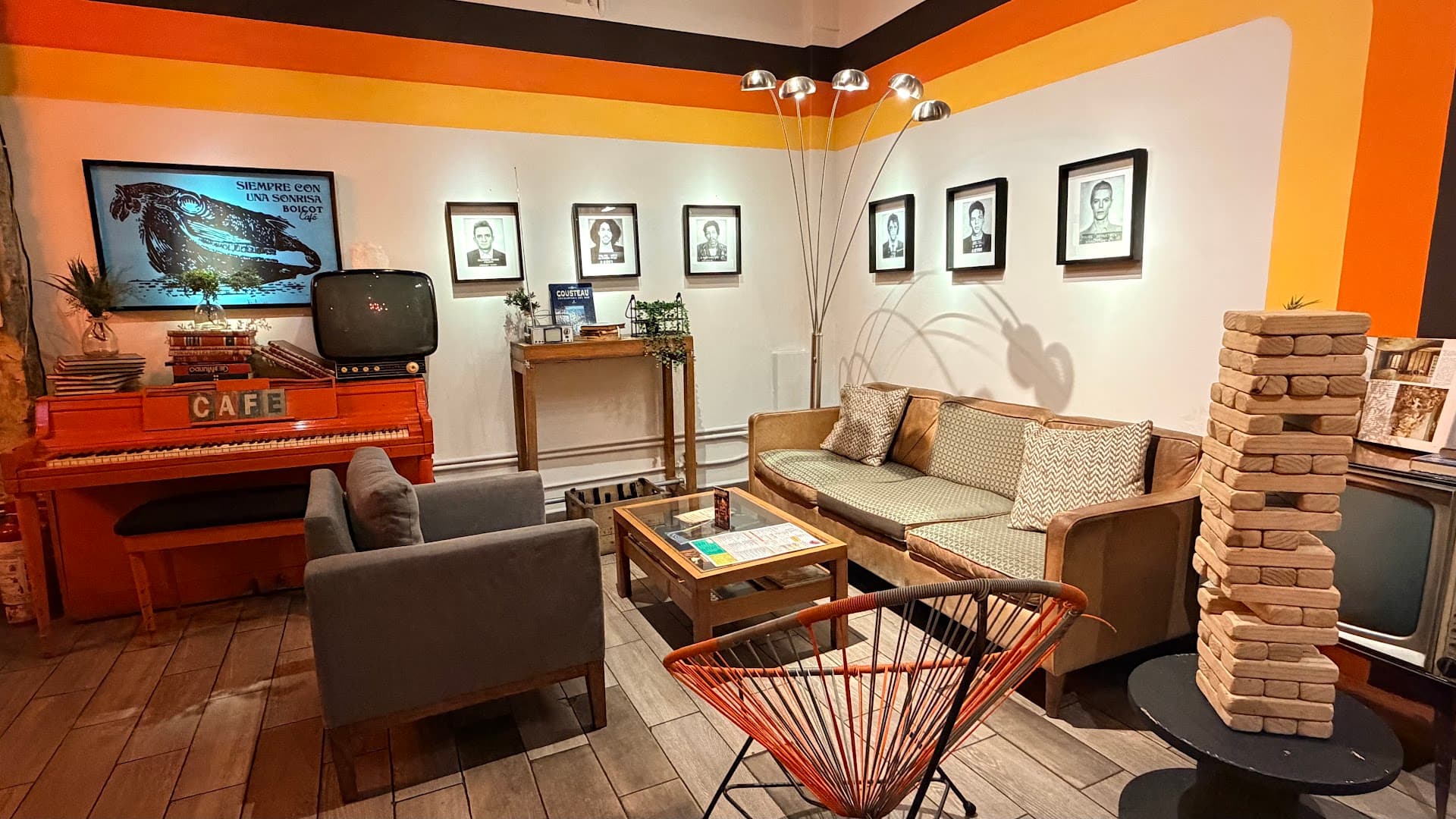 Interior of Boicot Café, specialty coffee shop in Mexico City